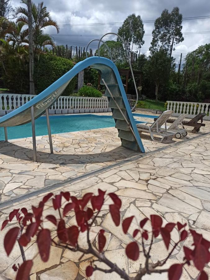 Chacara Em Ibiuna Sao Roque A 70Km De Sp Com Piscina E Wi-Fi Villa Esterno foto